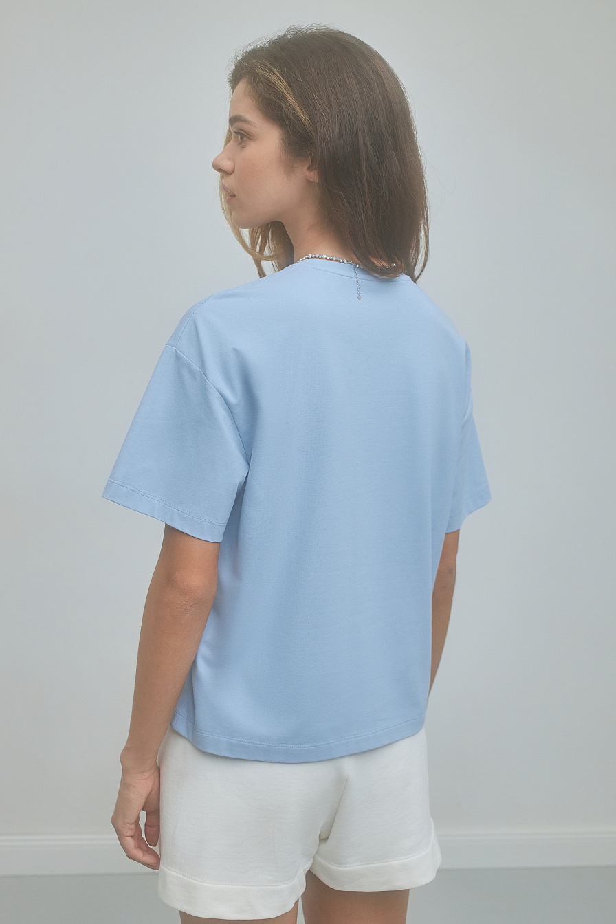 Женская футболка Stimma Фабиас, цвет - голубой