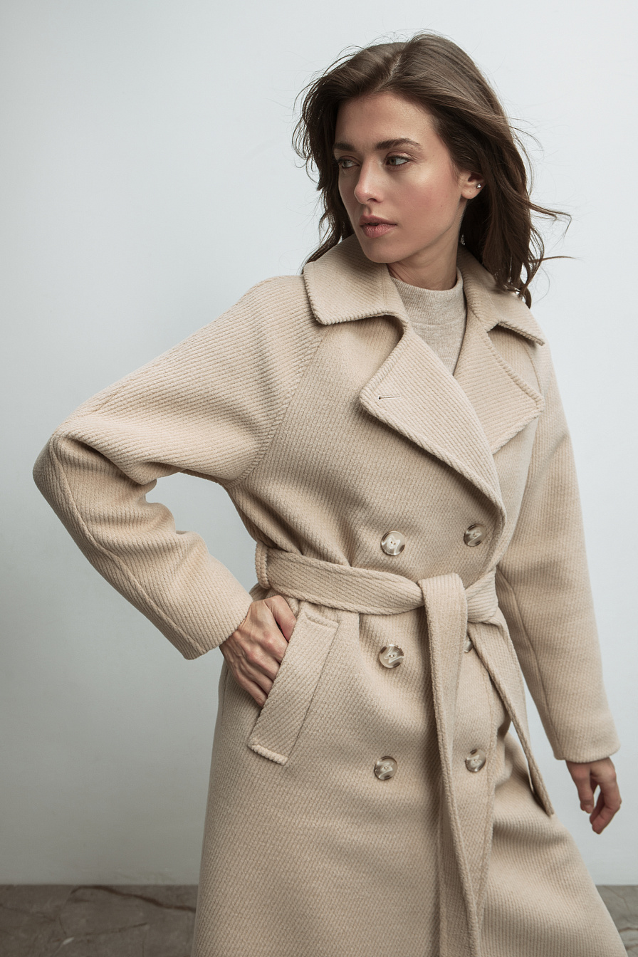 Жіноче пальто Stimma Санді, колір - Світло-бежевий