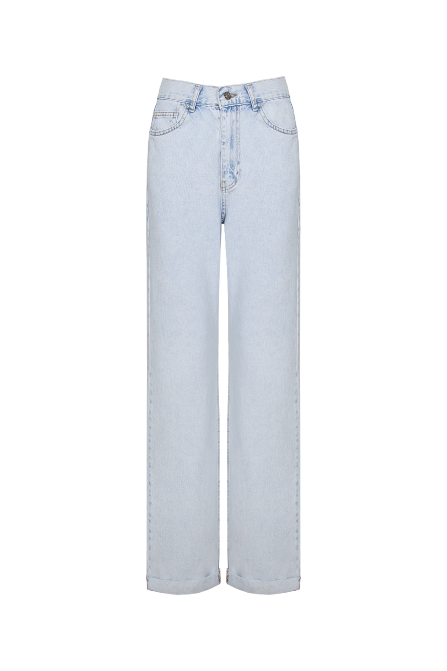 Жіночі джинси Stimma WIDE LEG Левері, колір - світло блакитний