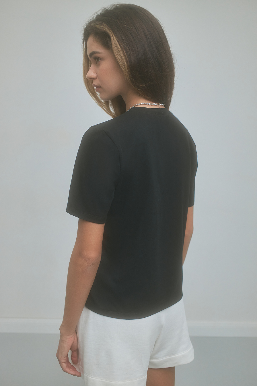 Жіноча футболка Stimma Сайрін, колір - чорний