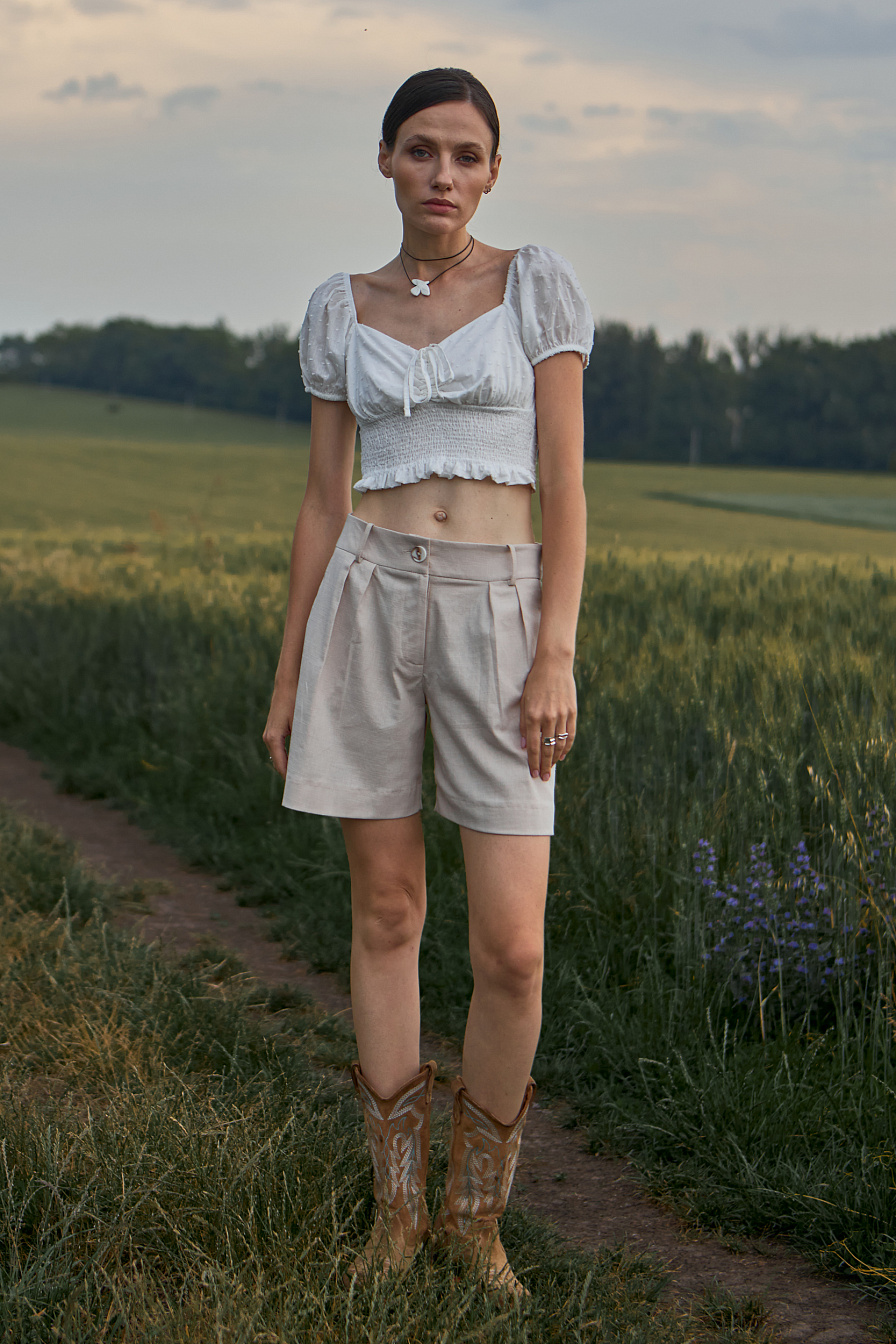 Жіночі шорти Stimma Сейфіт, колір - бежевий