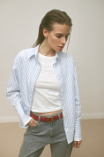 Жіноча сорочка Stimma Ларель, колір - Блакитна тонка смужка