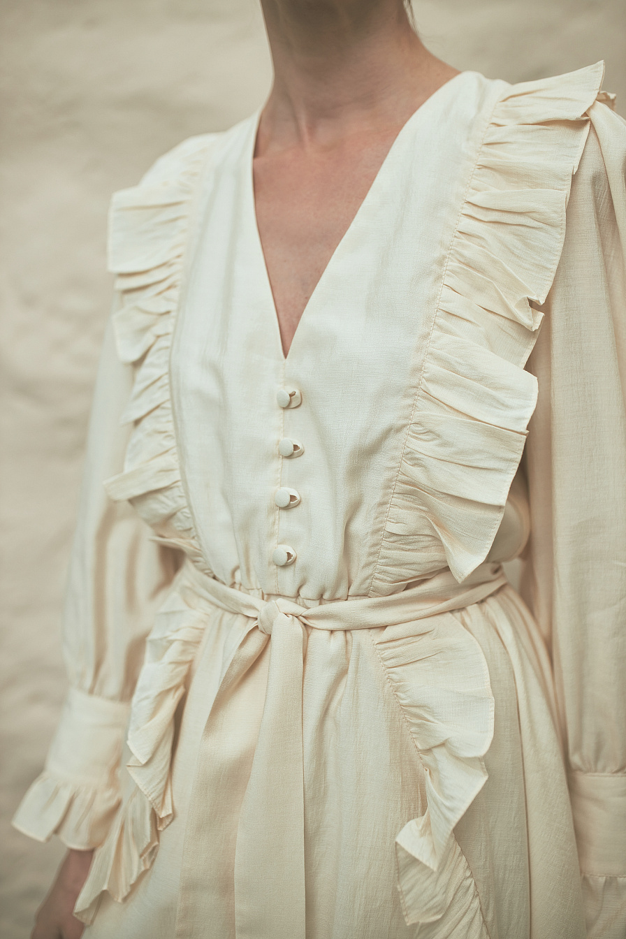 Женское платье Stimma Дениса, цвет - ваниль