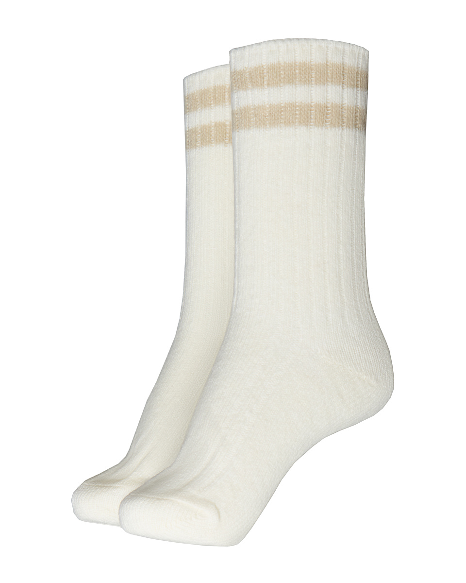 Жіночі шкарпетки Stimma Ангора 4 Молочний з бежевими смужками, колір - 