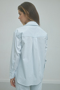 Женская рубашка Stimma Альбан, цвет - Серо-голубая полоска