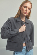 Женская куртка-рубашка Stimma Кантен, цвет - темно-серый