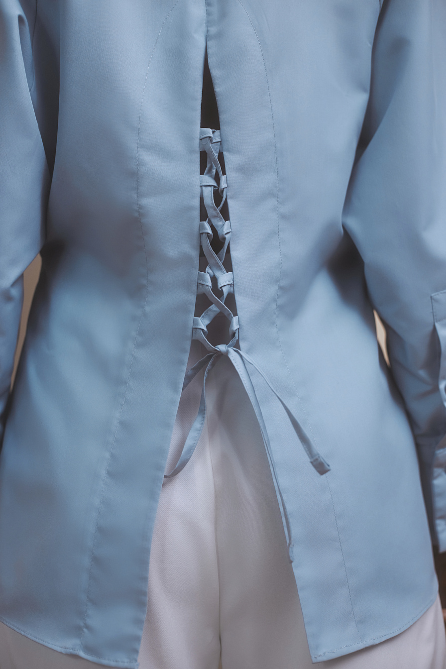 Жіноча сорочка Stimma Маноель, колір - сіро-блакитний
