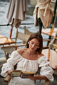 Женская блузка Stimma Бибери, цвет - молочный