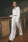 Жіночі штани Stimma Фраскіні, колір - Молочний/смужка