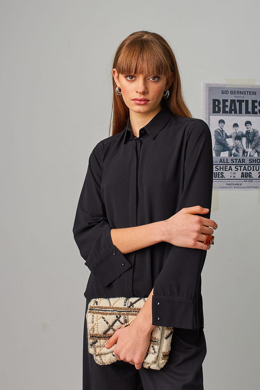 Жіноча блуза Stimma Карпі, колір - чорний