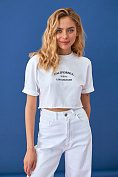 Жіноча футболка Stimma Розет, колір - Білий