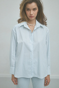 Женская рубашка Stimma Альбан, цвет - Серо-голубая полоска