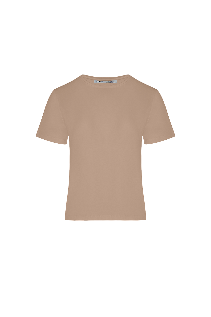 Жіноча футболка Stimma Ракель, колір - бежевий