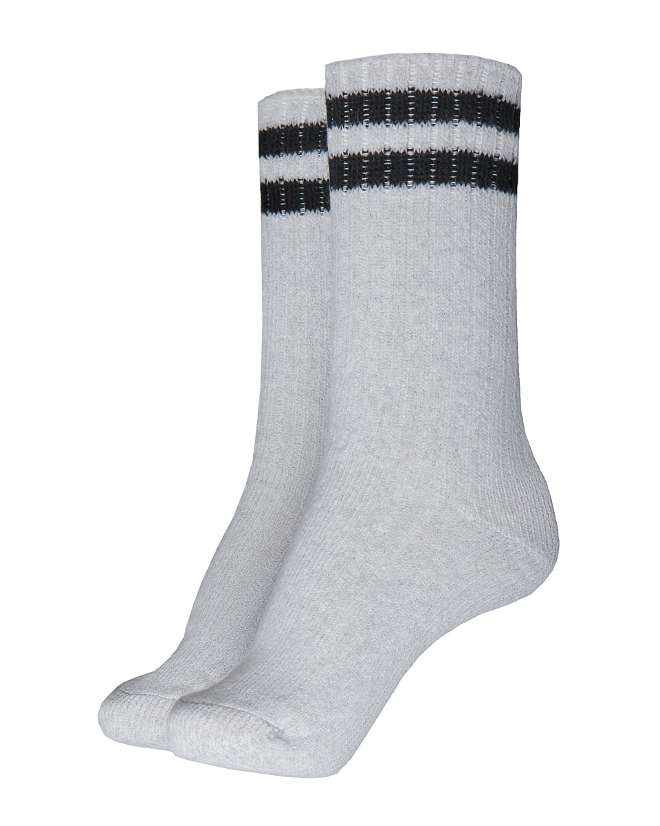 Женские носки Stimma Ангора 4 Светло-серый с черными полосками, цвет - Светло-серый с черными полосками