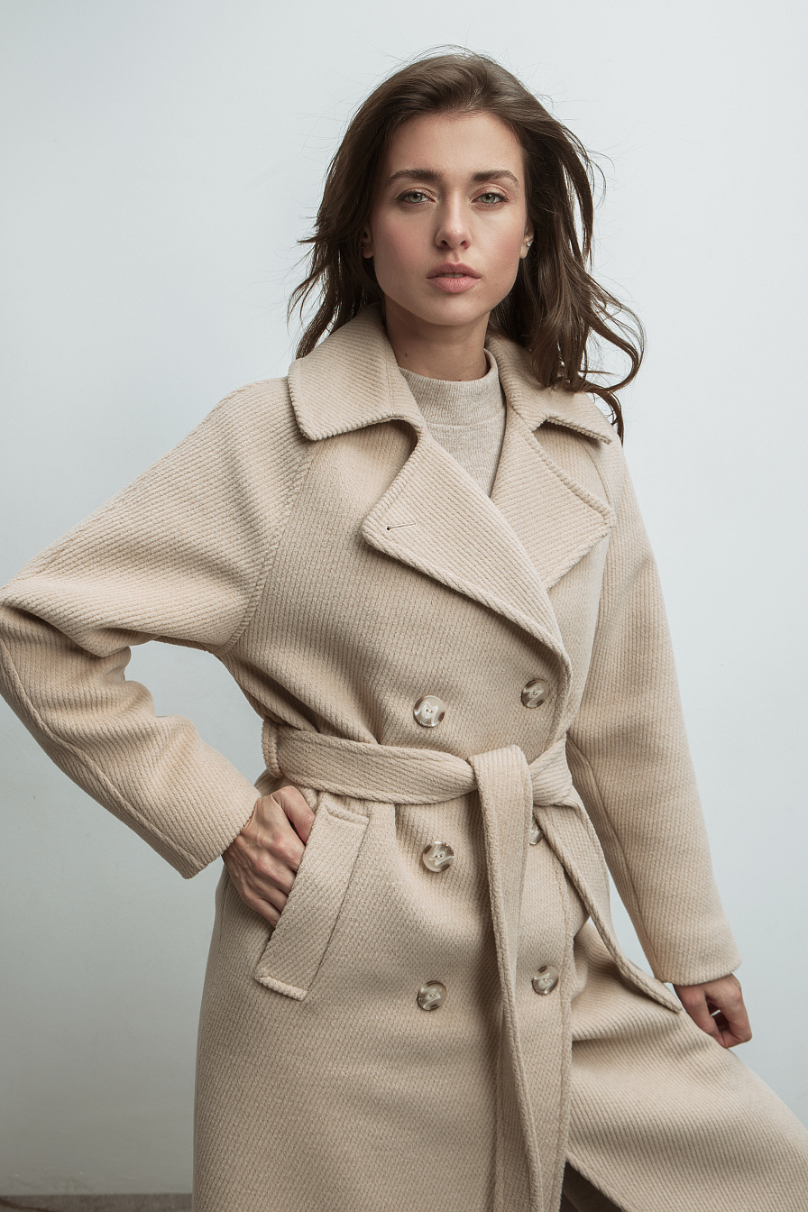 Жіноче пальто Stimma Санді, колір - Світло-бежевий