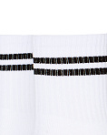 Женские носки Stimma средние белые с черной полоской, цвет - черный