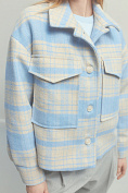 Женская куртка Stimma Кордиан, цвет - Голубовато- бежевая клетка