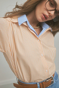 Женская рубашка Stimma Альбан, цвет - Оранжевая полоска