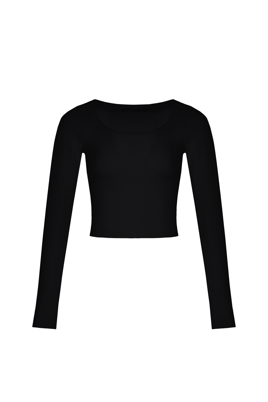 Жіночий топ Stimma Янніс, колір - чорний