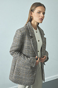 Жіночий блейзер-пальто Stimma Вальд, колір - Коричнева клітинка