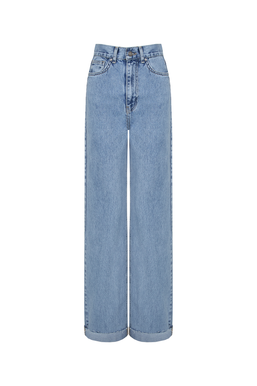 Жіночі джинси Stimma WIDE LEG Левері, колір - блакитний