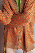 Кардиган женский Stimma Мусфира, цвет - бежево-оранжевый