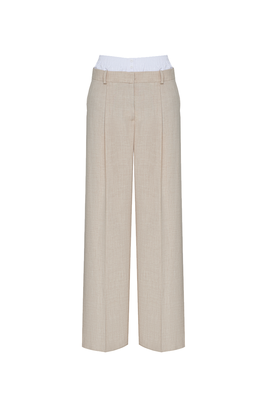 Жіночі штани Stimma Ерманс, колір - бежевий