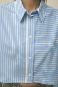 Женская рубашка Stimma Алет, цвет - Голубая полоска
