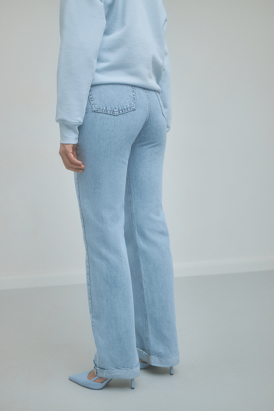 Жіночі джинси Stimma WIDE LEG Левері, колір - блакитний