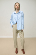 Женская рубашка Stimma Ларель, цвет - голубая широкая полоска