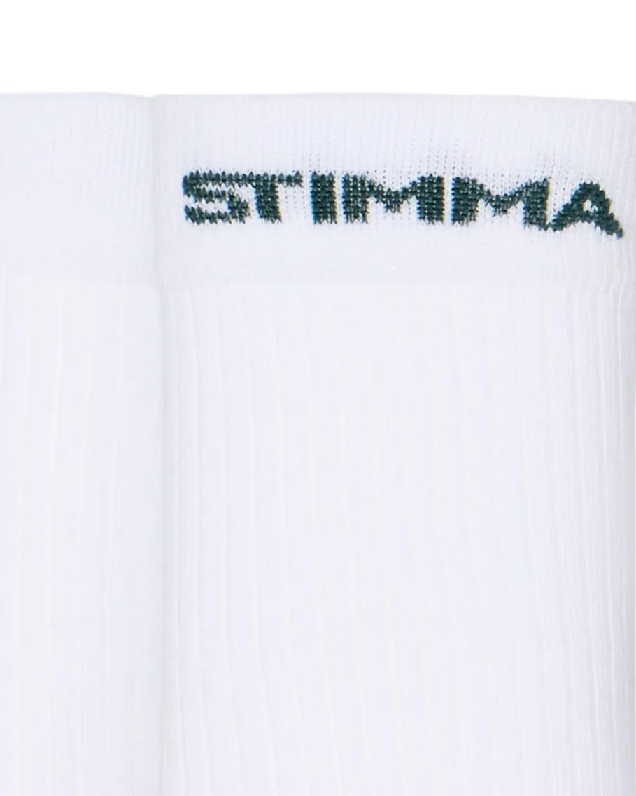 Женские носки Stimma Зеленая надпись, цвет - Белый