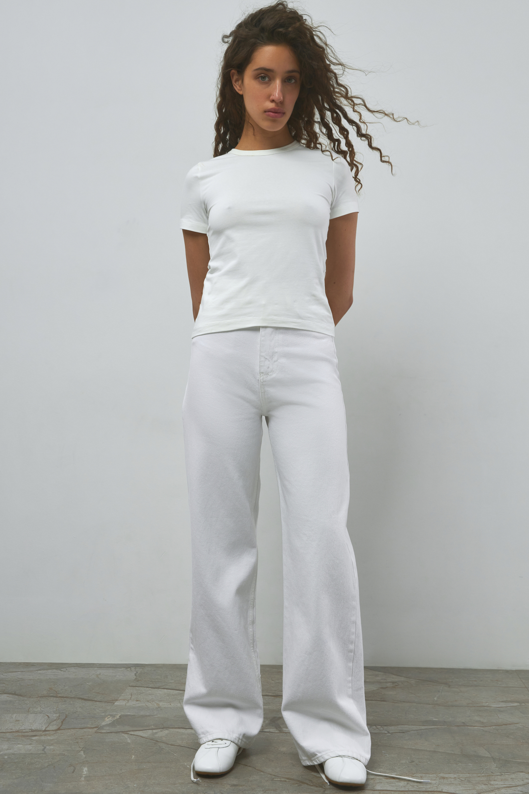 Женские джинсы WIDE LEG Stimma Теоса Молочный цвет | Арт. 3228 | 1
