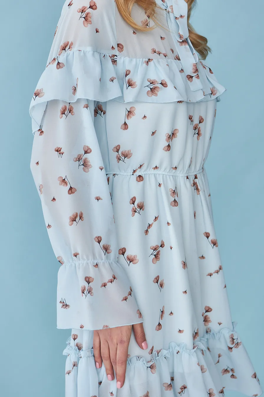 Женское платье Stimma Револин, цвет - Небесно-бежевый кв.