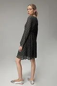 Жіноча сукня Stimma Кайла, колір - Чорний/білий горох