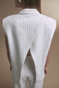 Жіночий жилет Stimma Шатле, колір - Молочний/смужка