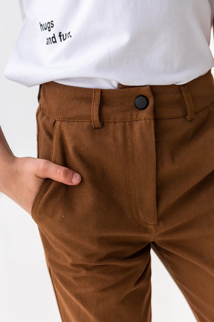 Детские брюки Stimma Вилдан, цвет - коричневый