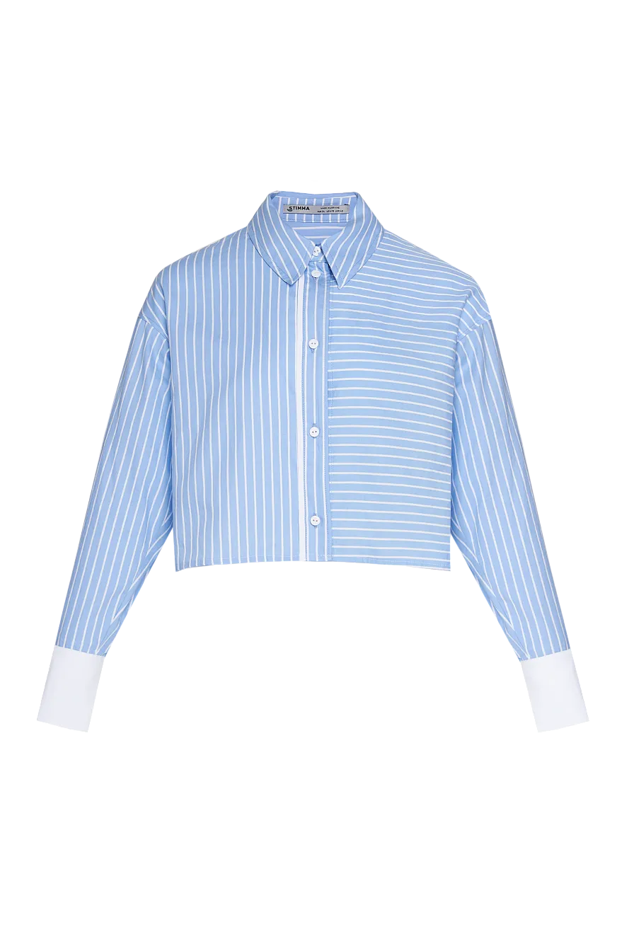 Женская рубашка Stimma Алет, цвет - Голубая полоска