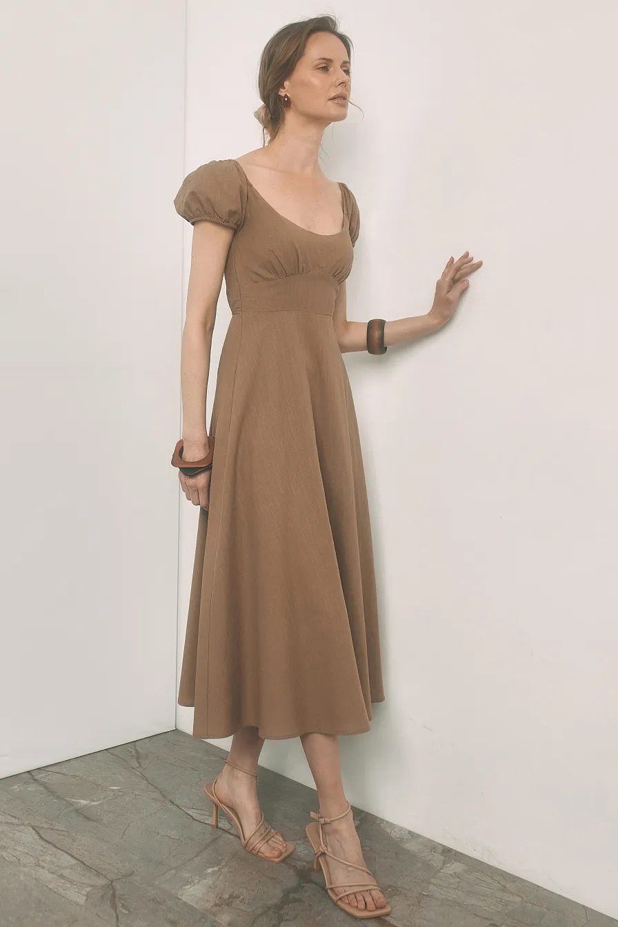 Женское платье Stimma Кателейн, цвет - ореховый