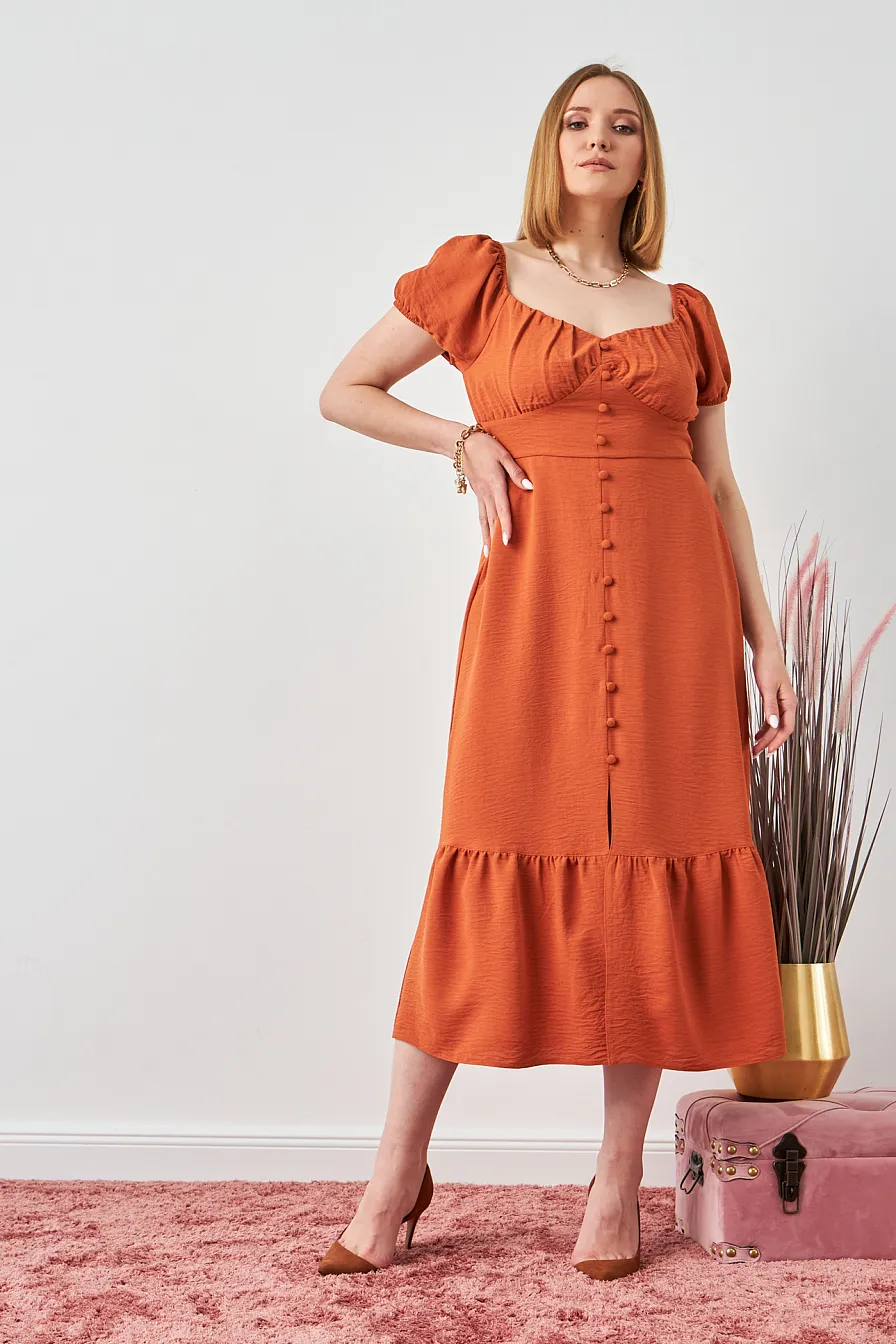 Жіноча сукня Stimma Остін, колір - цегляний