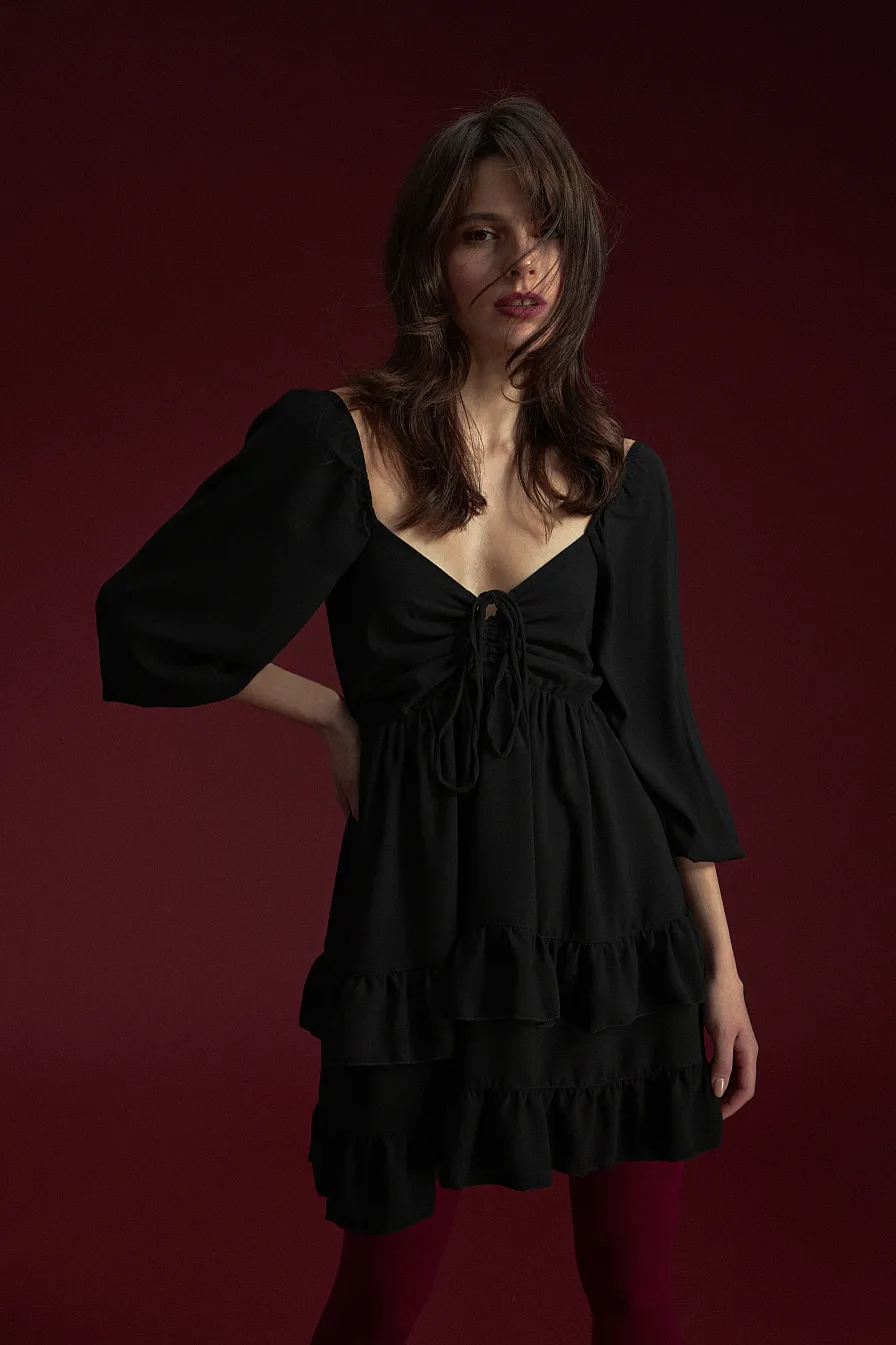 Женское платье Stimma Леония, цвет - черный