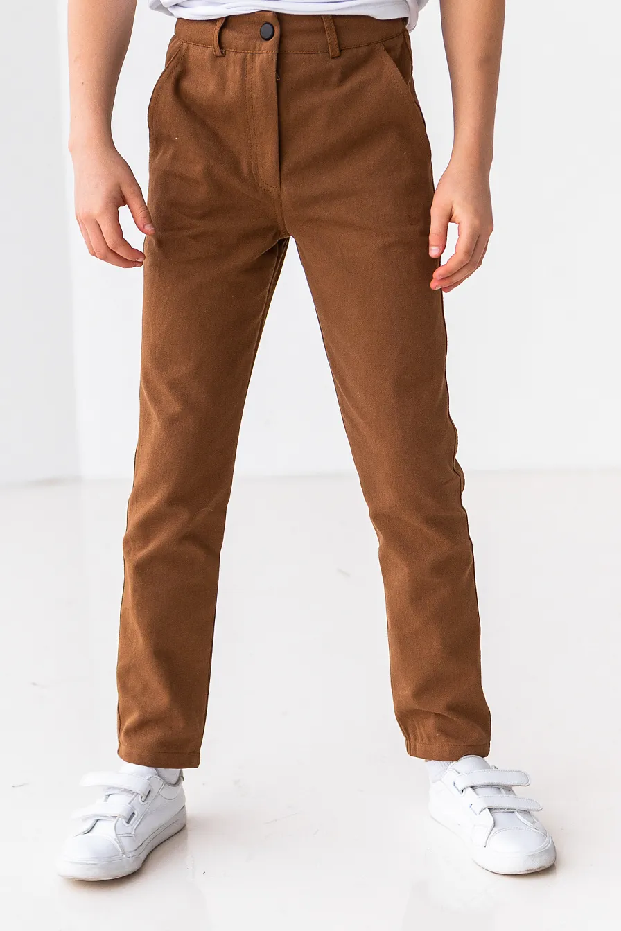 Дитячі штани Stimma Вілдан, колір - коричневий