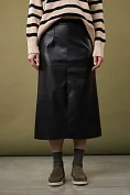 Женская кожаная юбка Stimma Ниоль, цвет - черный