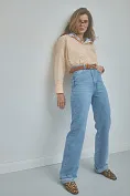 Жіночі джинси Stimma WIDE LEG Левері, колір - Темно-блакитний