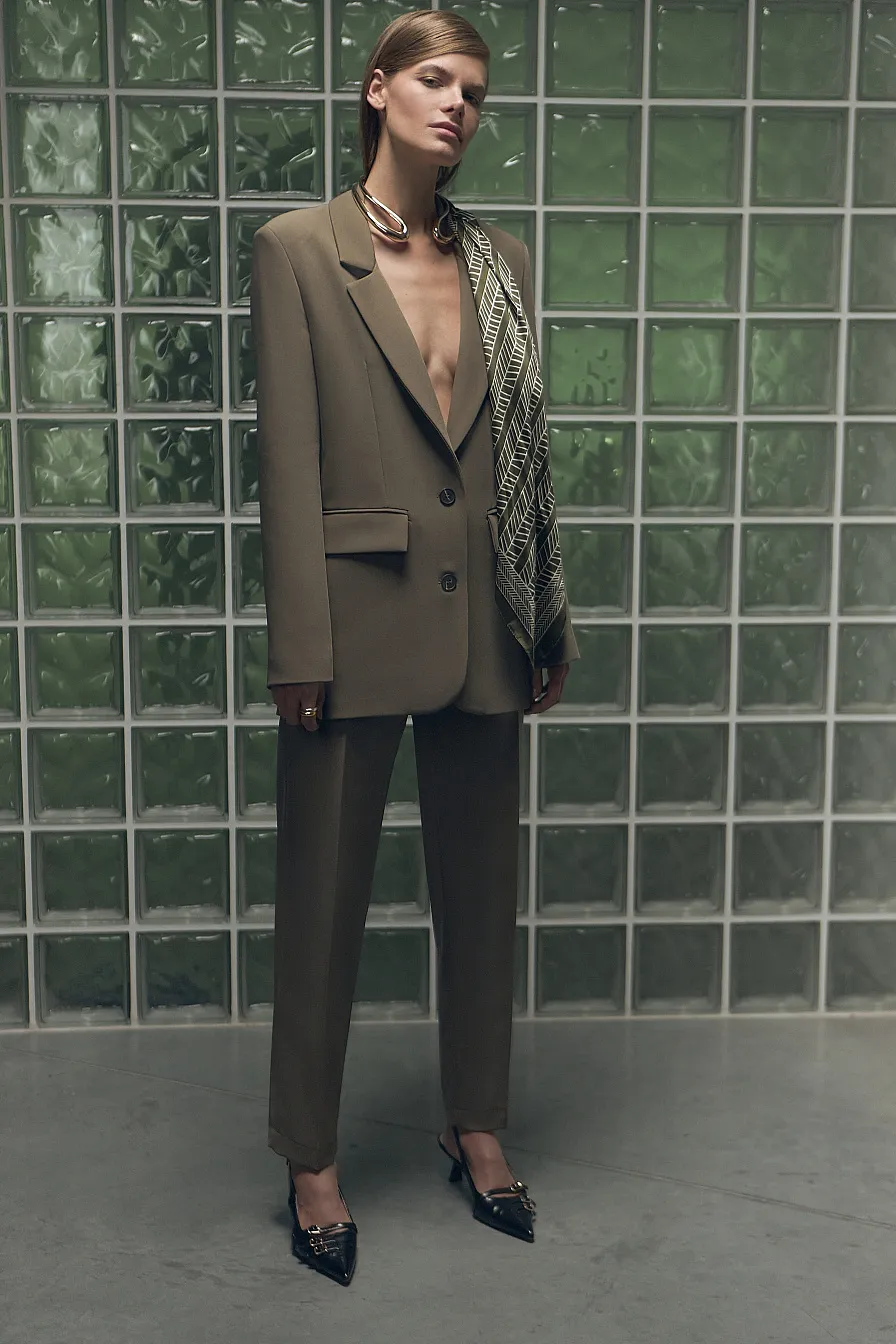 Жіночий костюм Stimma Тея, колір - сіро-оливковий