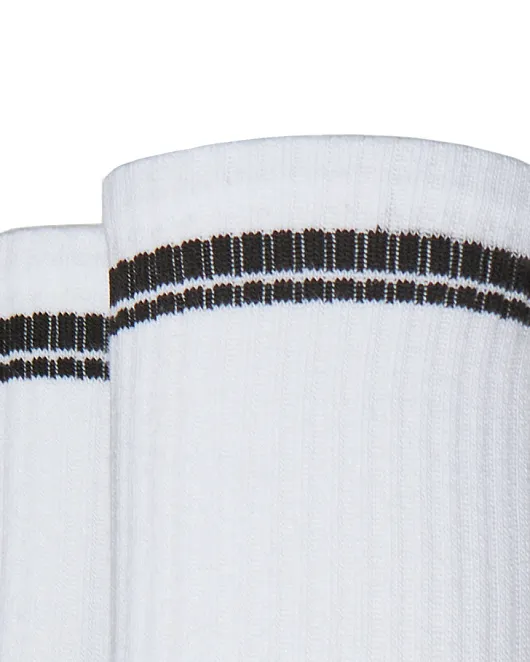 Жіночі шкарпетки Stimma високі білі з чорною смужкою, фото 3