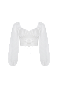 Жіноча блуза Stimma Мар’ям, колір - Білий крапка