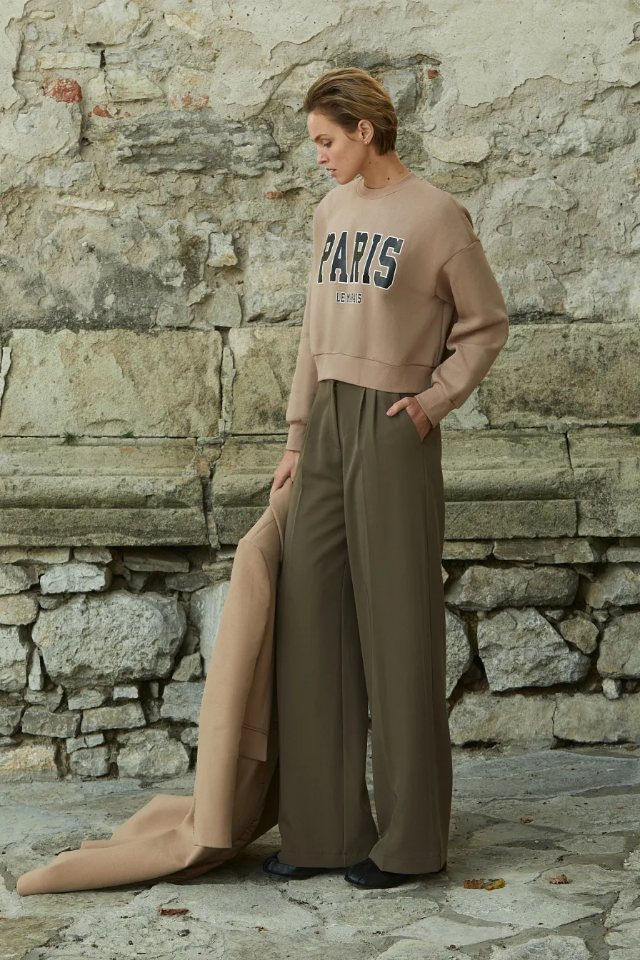 Жіночі штани Stimma Ліфей, колір - хакі