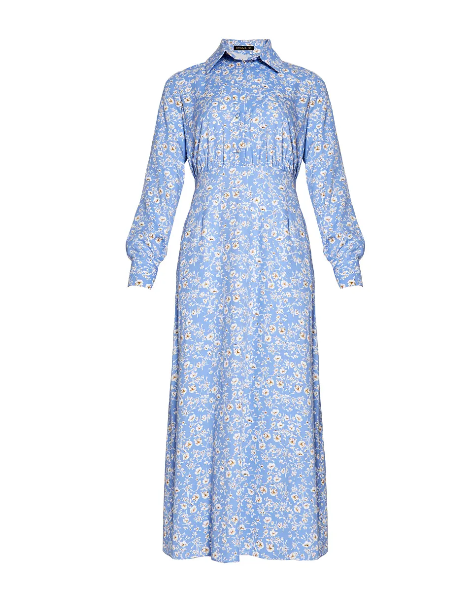 Женское платье Stimma Инди, цвет - Васильковый узор