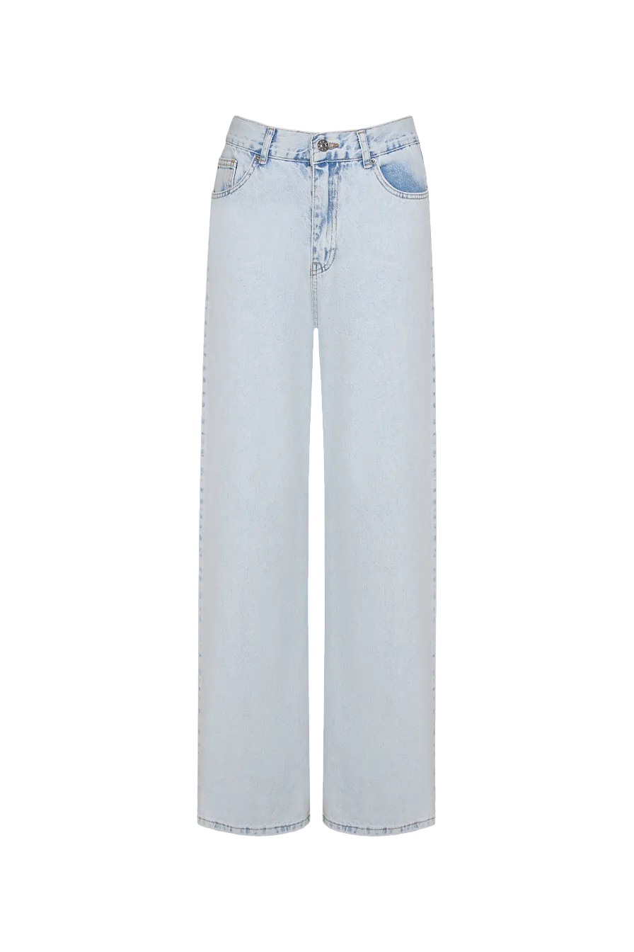Жіночі джинси Stimma WIDE LEG Савелін, колір - світло блакитний