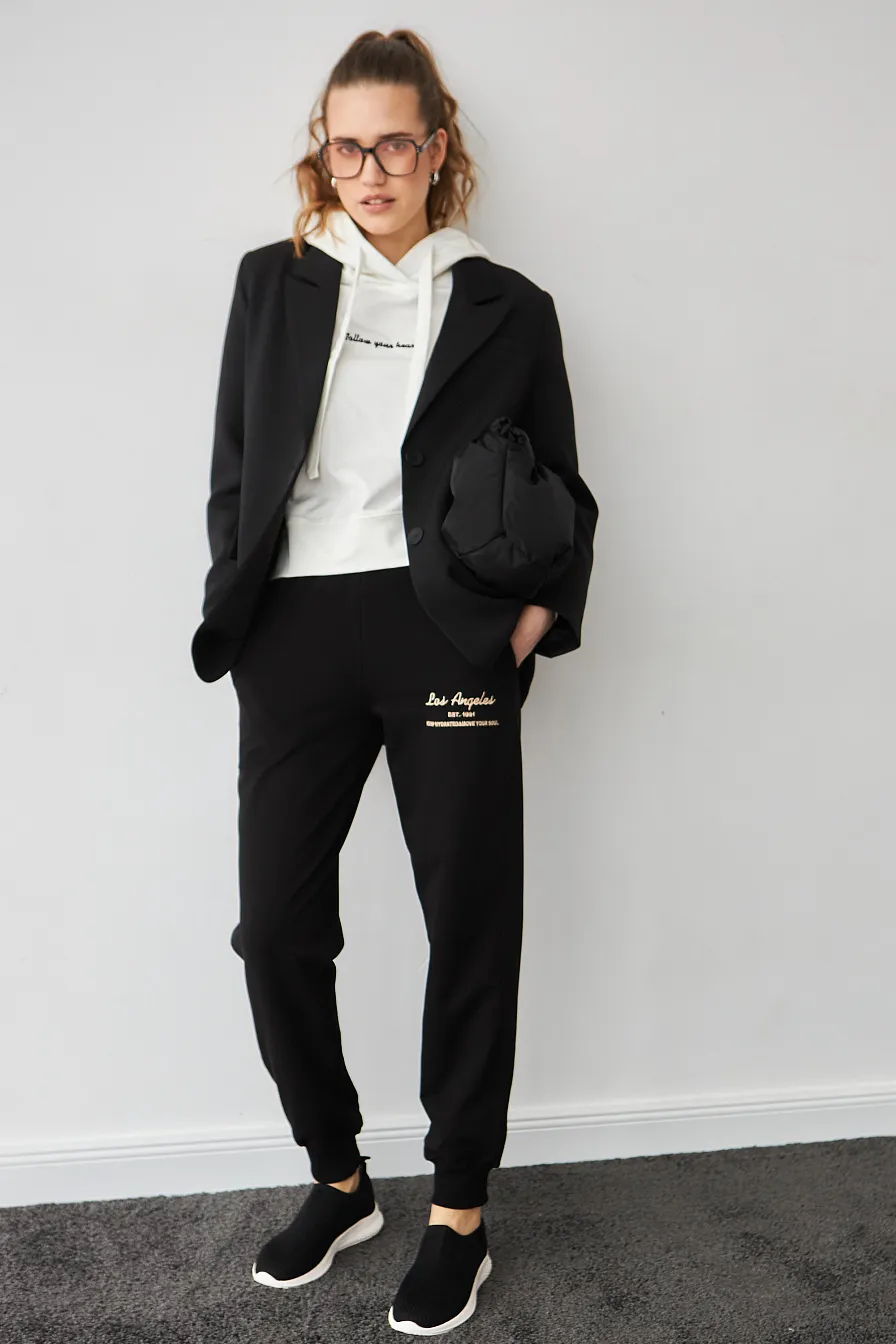 Жіночі спортивні штани Stimma Майтел, колір - чорний